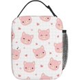 thumbnail image 3 of Pig Lunch Bag Insulated Lunch Box for Women Reusable Portable Lunchbox Leakproof Cooler Tote Bento Bag for Office Work Picnic, 3 of 6