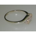 thumbnail image 4 of LBG British Made 925 Sterling Silver Natural Opal Womens Trilogy Ring - 33 size options - Size 6, 4 of 5