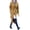 Khaki, variant on WXLWZYWL Coats for Women Winter Fashion Women Casual Winter Solid Pocket Belt Coat Long Sleeve Anoraks Black