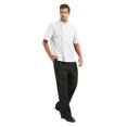 thumbnail image 3 of TOPTIE 2 Pack Veste de Chef à Manches Courtes Unisexe, Blanc Pur, 3 of 6