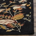 thumbnail image 3 of SAFAVIEH Blossom Evelyn Floral Flowers Wool Area Rug, Black/Multi, 8'9" x 12', 3 of 6
