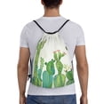 thumbnail image 2 of Bingfone Cartoon Cactus Drawstrings Backpacks Bags For Men Women Gym Drawstrings Bag, 2 of 9