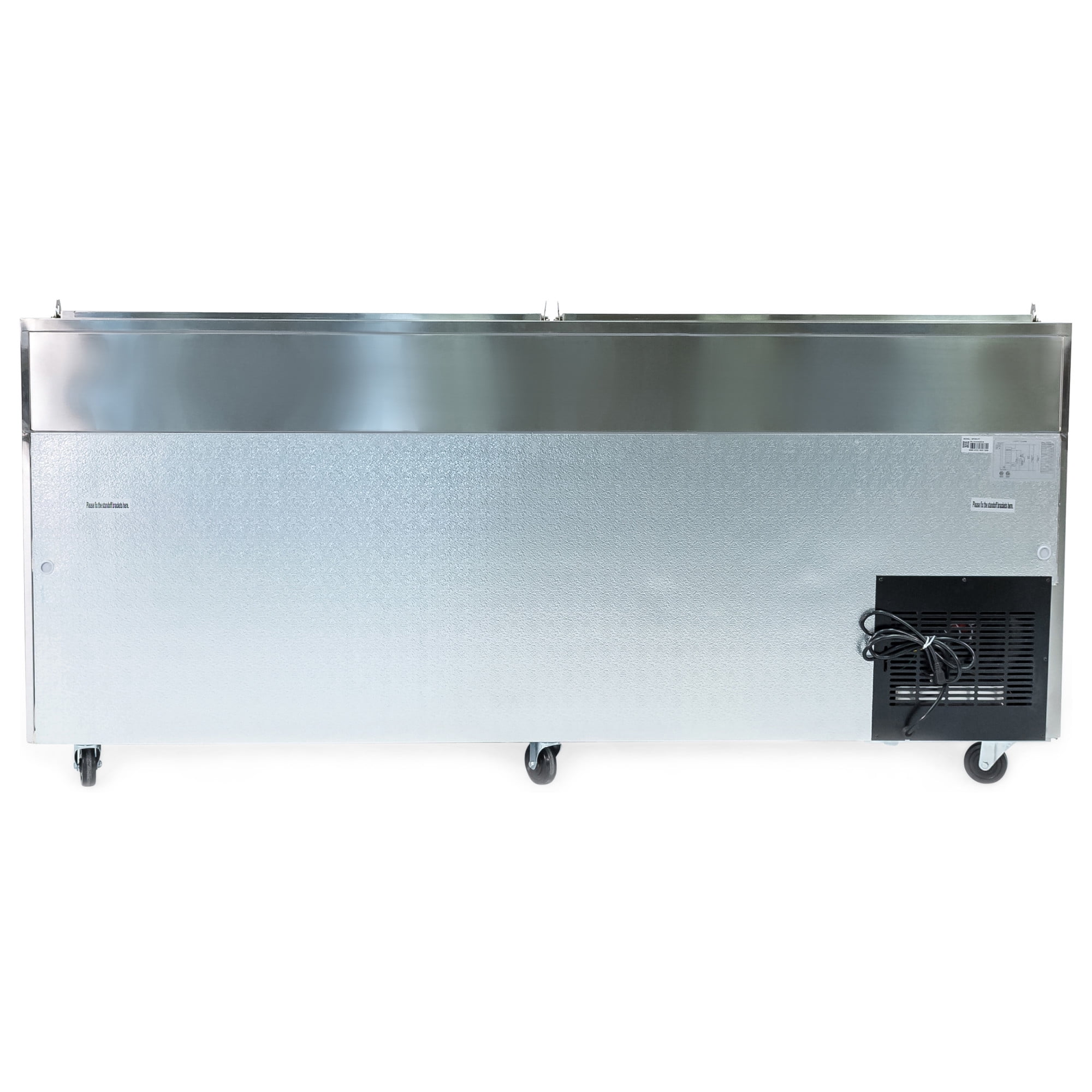 Norpole 24 cu. ft. Commercial Pizza Prep Refrigerator in Stainless Steel in Stainless Steel
