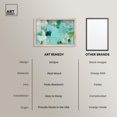 thumbnail image 6 of Alista Green Blues Shadowbox Print Green Abstract Art by Art Remedy, Blonde Frame, 15 x 10, 6 of 7