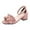 Pink, variant on Heeled Sandals for Girls Little Kids Girls Dress Pumps Glitter Sequins Princess Low Heels Mary Jane Party Dance Shoes Rhinestone Sandals,9-9.5 Years