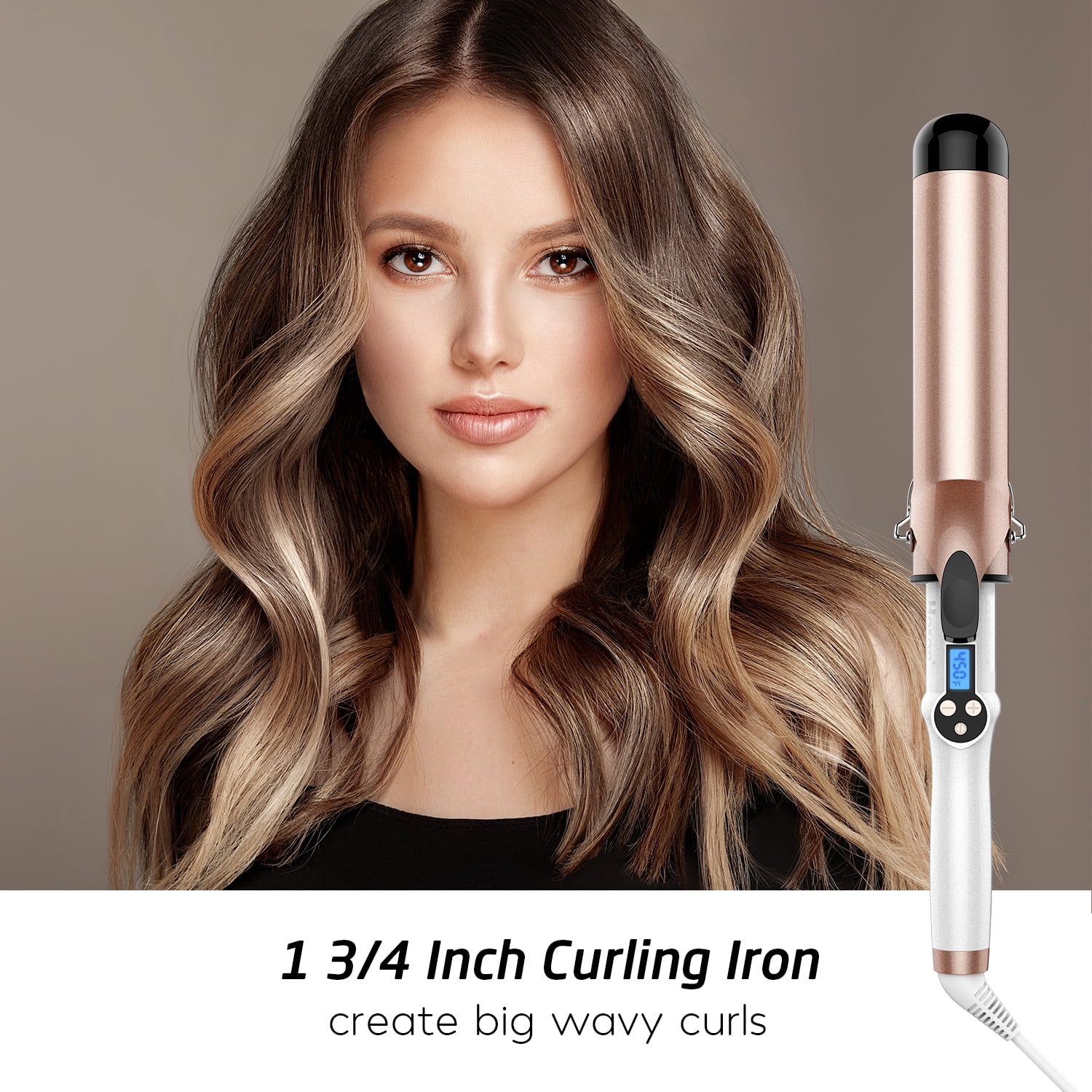 Hoson Professional 3/4 inch Ceramic Hair Curling Iron, 9 Hoson Professional 3/4 inch Ceramic Hair Curling Iron, 9