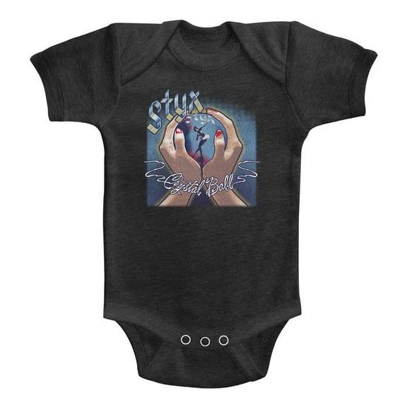 Styx Bright Ball Vintage Smoke Infant Heather Baby Romper