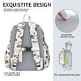 thumbnail image 5 of Cartoon Dog Backpack for School,Cute School Bag,Schoolbag with Adjustable Shoulder Straps & Padded Back,13.4"x11"x4.7", 5 of 6