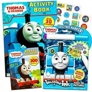 Thomas the Train Imagine Ink Book and Sticker Book Set (2 Books and Mess Free Marker)