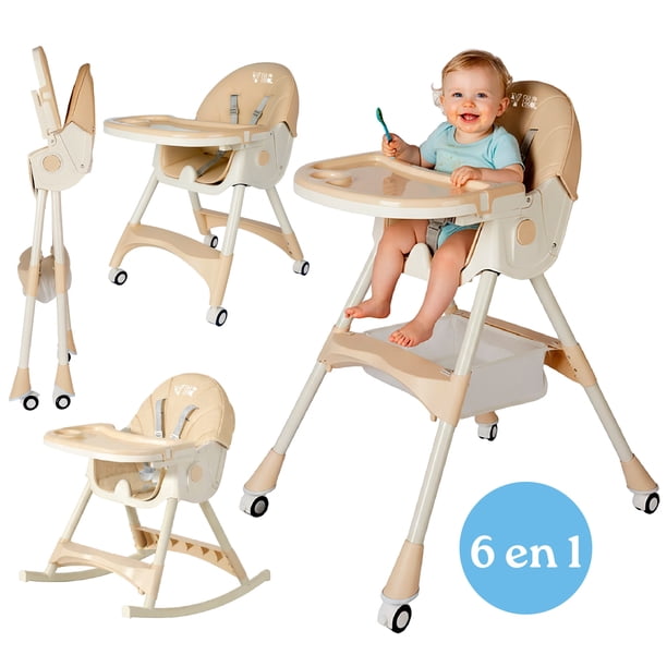 Silla 2 en 1 Periquera Altura Ajustable Plegable Portátil cafe 6.49 pulg YEI