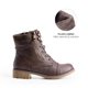 thumbnail image 5 of Botas de combate con cordones DREAM PAIRS marrón talla 8.5, 5 of 9
