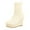 White, variant on Platform Wedge Boots for Women Casual Stretch Knit Sock Booties Round Toe Slip on Fall Winter Ankle Boots High Heels Hot Pink Size 8.5