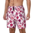 thumbnail image 2 of Balery Tulips Flowers Mens Swim Trunks Swim Shorts for Men Quick Dry Inseam Beach Shorts with Compression Liner Pocket-X-Large, 2 of 9