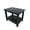 Black, variant on WestinTrends Tuscany Outdoor Side Table, All Weather HIPS 2 Tier Adirondack Small Patio Table with Storage, Charcoal Gray