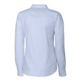 thumbnail image 3 of Women's Cutter & Buck  Light Blue ETSU Buccaneers Vault Stretch Oxford Stripe Long Sleeve Tri-Blend Button-Up Dress, 3 of 3