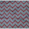 thumbnail image 4 of oneOone Organic Cotton Poplin Twill Fabric Chevron Ikat Print Fabric BTY 42 Inch Wide, 4 of 4
