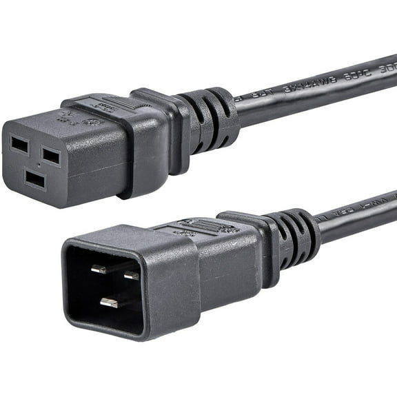 StarTech 6 ft Heavy Duty 14 AWG Computer Power Cord C19 to C20 PXTC19C20146
