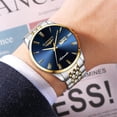 thumbnail image 5 of GUANQIN Men Automatic Mechanical Movement Stainless Steel Business Wrist Watch Sapphire Crystal Waterproof Self-Winding Clock Day Date, 5 of 6