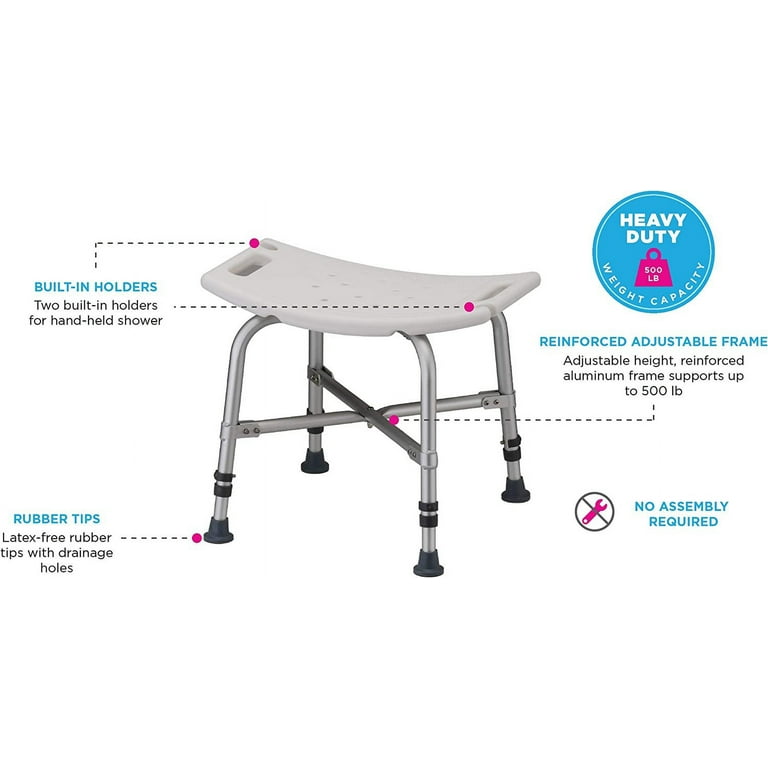 Nova Bariatric Bath Bench With No Backrest Walmart