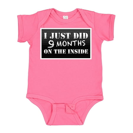 

Inktastic 9 Months on the Inside Gift Baby Boy or Baby Girl Bodysuit