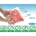 thumbnail image 5 of 20 Pack Space Saver Storage Travel Roll Up Compress Zipper Plastic Bag No Vacuum Needed, 5 of 7