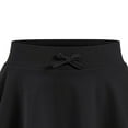 thumbnail image 3 of yuuuggc Girls' Skirts Toddler Baby Girl Skirts Flared Girls Mini Skorts Stretch Tennis Skater Uniform Athletic Skirts with Shorts Pockets(Black,7-8 Years), 3 of 5