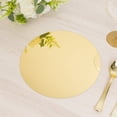 thumbnail image 2 of Efavormart 10-Pack Acrylic Mirror Tray 10" Round Gold Circle Candle Plate - Decorative Centerpiece Bases, 2 of 5