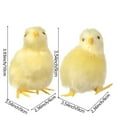 thumbnail image 4 of Mini Scene Model Home Decoration Easter Plush Chick Simulation Furry Chicken Lifelike Bird Kids Toy TYPE 1, 4 of 8
