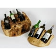 thumbnail image 4 of Greener Valley Live Edge Root Wood Tabletop Wine Rack (3 Bottle), 4 of 4