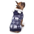 thumbnail image 4 of Zack & Zoey Acrylic Polar Bear Dog Sweater, Blue, S, 4 of 6