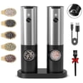 thumbnail image 1 of Rechargeable Electric Salt and Pepper Grinder Set (with Charging Base),kuo lu, 1 of 5