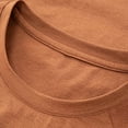 thumbnail image 5 of Daiosportswear Mens T Shirt - Short Sleeve Crew Neck Soft Fitted Elastic Tees Fresh Classic Tshirts Orange XXXXL(XXXXL), 5 of 9