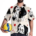thumbnail image 4 of Spotted Dog Men's Short Sleeve Spread Collar Tops, Casual Button Down Shirts, Printed Summer Beach Shirts, Unisex, 4 of 6