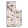 thumbnail image 2 of Fireman and Flame White Pattern Teens Toddler Nap Mat with Pillow, Sleeping Mat Bag for Preschool Daycare 50"x20", 2 of 6