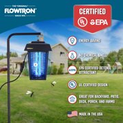 Flowtron Replacement Durable Top Cover for Indoor & Outdoor, 1.5 Acres, Waterproof, Pests Zapper, Black, 1 Count