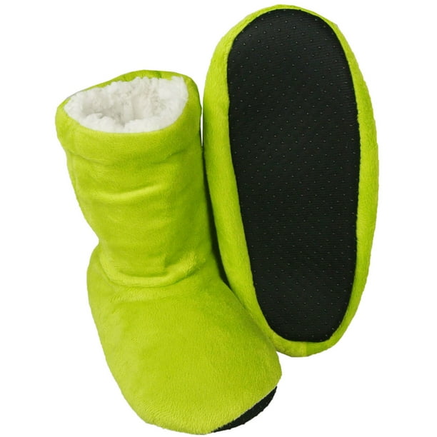 green slipper boots