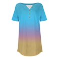 thumbnail image 4 of Womens Tops Short Sleeve Womens Tops 2025 Spring Neck Casual Print Tunic T Shirts Womens Tops Shirts for Women, 4 of 4