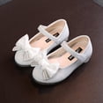 thumbnail image 3 of Toddler Little Girls Bowknot Mary Jane Ballerina Shoes Wedding Bridesmaids Glitter Party Dress Princess Shoes, 3 of 5