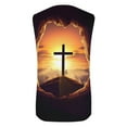 thumbnail image 4 of Luxalzxs Men Sleeveless Summer Muscle Tee Vacation Tank Top Crew Neck Fashion Jesus Cross Printing Shirts 2025, 4 of 4