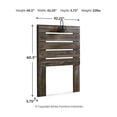 thumbnail image 2 of Signature Design by Ashley Drystan Twin Slat Panel Headboard with Sconce, 2 of 5