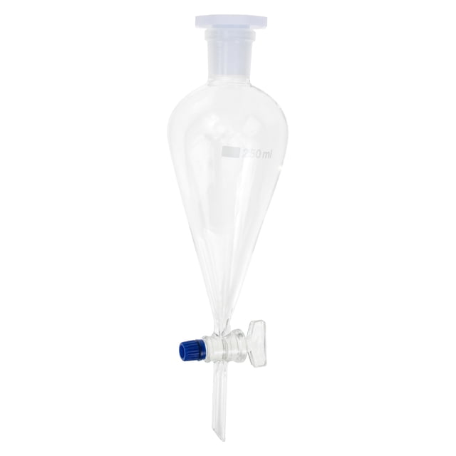 Embudo de decantación Embudo de separación de laboratorio Embudo de separación de vidrio de borosilicato