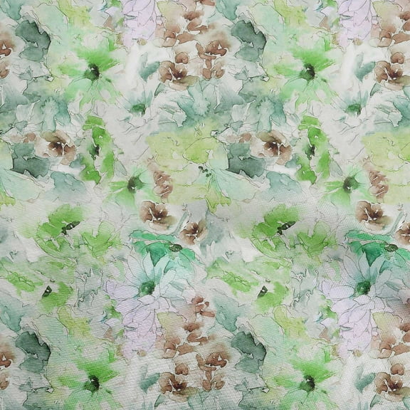 oneOone Velvet Pear Green Fabric Abstract Floral Fabric For Sewing Printed Craft Fabric By The Yard 58 Inch Wide