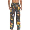 thumbnail image 3 of Balery Men'S Colorful Flowers With Butterfly Pants,Sleepwear Pants,Pajama Pants,Pj Bottoms Drawstring And Pockets-Small, 3 of 9