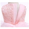 thumbnail image 3 of Vestido Formal para niñas pequeñas, lazo, cumpleaños, boda, fiesta, vestido de encaje de flores Xemadio CJWUS-4313, 3 of 6