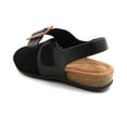 thumbnail image 6 of Women's Cushioned Genuine Leather Perforated Slingback Buckle Comfort Clogs Cork Footbed, 6 of 6
