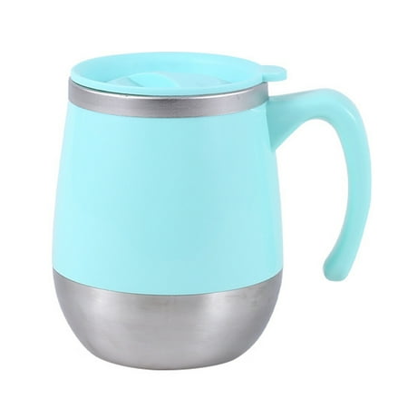 

Greenred 500ml Double-layered Water Mug Food Grade Wide Caliber Stylish Non-slip Milk Mug Household Supplies