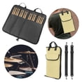 thumbnail image 3 of Bolsa de almacenamiento de mazo de tambor Estuche de transporte de baquetas de gran capacidad hecho a mano para Beige poner 24 Yuyangstore Bolsa de mazo de tambor, 3 of 8