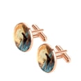 thumbnail image 2 of Sea Lion Elegant Stainless Steel Cufflink Set for Dress Shirts - for Formal Events, 2 of 6