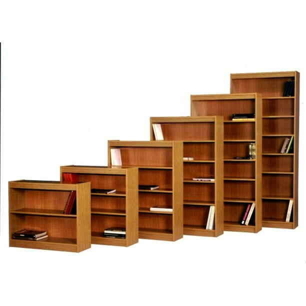 Norsons 7803MO 3 Shelf Laminate Bookcase Medium Oak