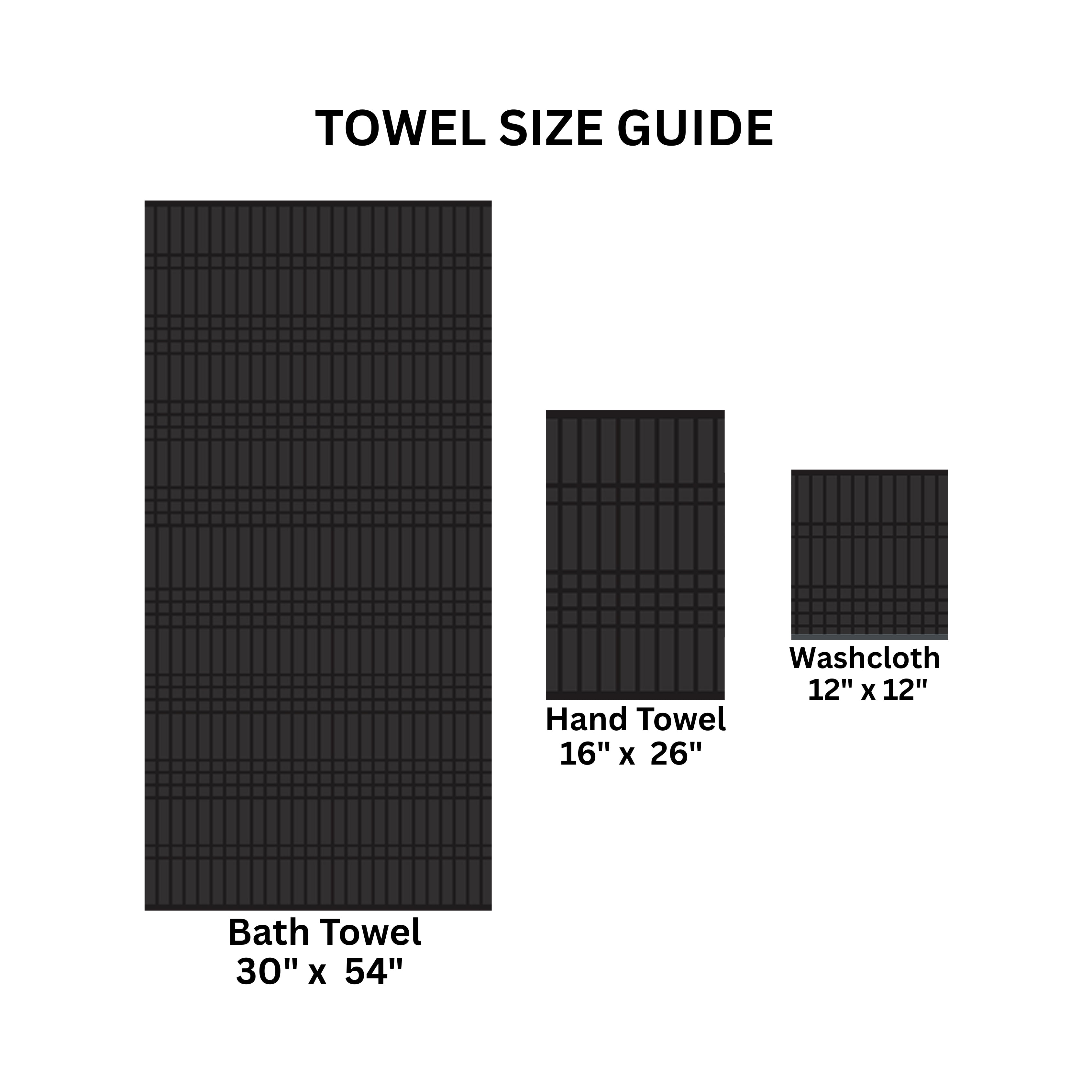 Mainstays Soft Touch Cotton 6-Piece Bath Towel Set, Black